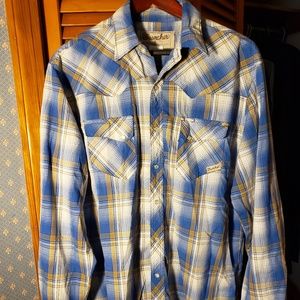 Wrangler Western Snap Shirt Large